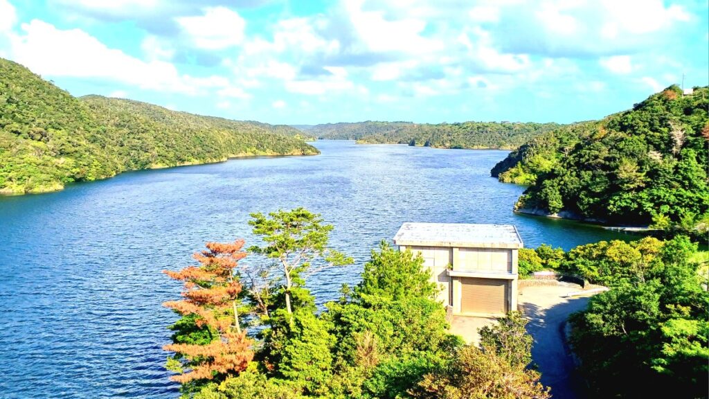 沖縄最大の水瓶、東村の福地ダム